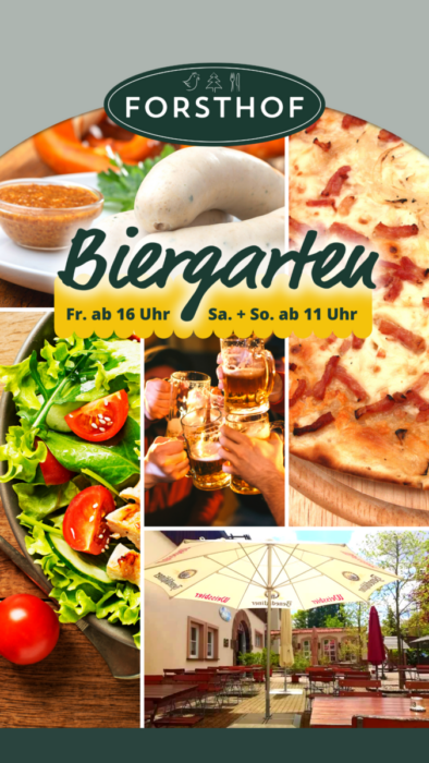 Speisen und Getränke und Öffnungszeiten Biergarten Forsthof